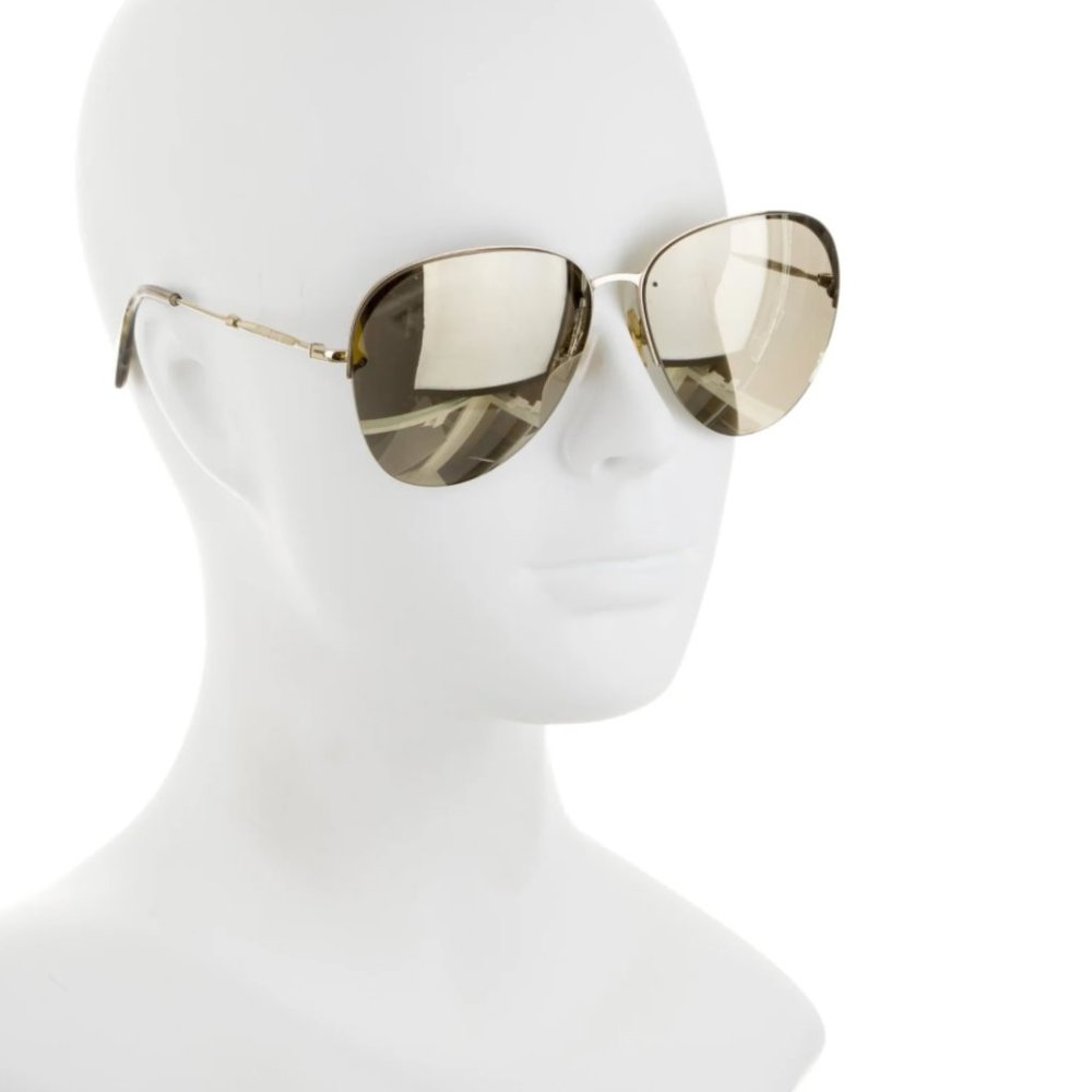 MIU MIU Aviator Mirrored Sunglasses (gold)